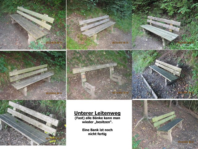 Bänke am unteren Leitenweg. :-))