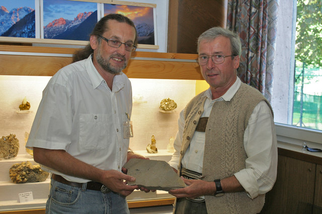 links Obmann Karl Prantl und Börsenleiter Karl Ortner