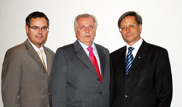 Industriegespräche: NR und IV-Geschäftsführer Josef Lettenbichler, BM Rudolf Hundstorfer, IV-Präsident Reinhard Schretter