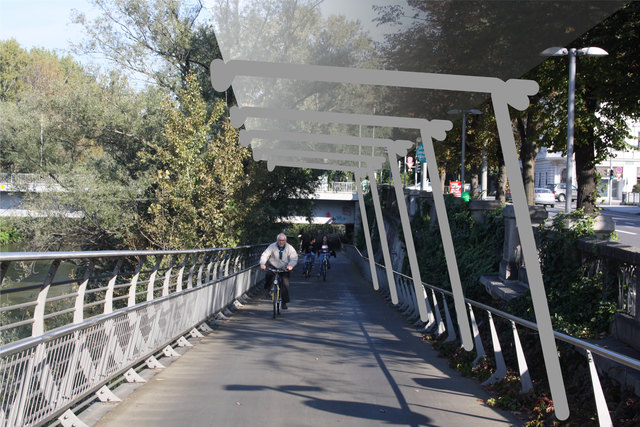 Schwarze Vision: Der Murradweg soll mit transparentem Plexiglas überdacht werden. | Foto: KK
