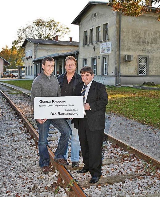 Armin Klein am Bahnhof von Gornja Radgona, wo die Fahrt am 17. Oktober startet.