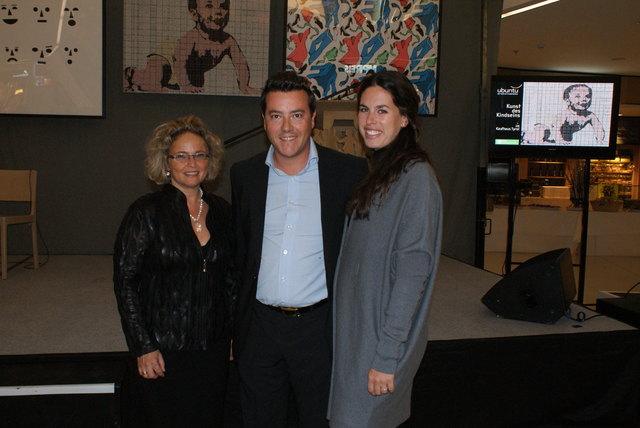 Juzstizministerin Claudia Bandion-Ortner, René und Nathalie Benko bei der ubuntu-Benefizgala