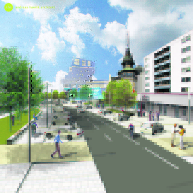 Noch fehlen Bäume und Radwege, um das Ideal zu erreichen. | Foto: aha/ Architekt Hawlik