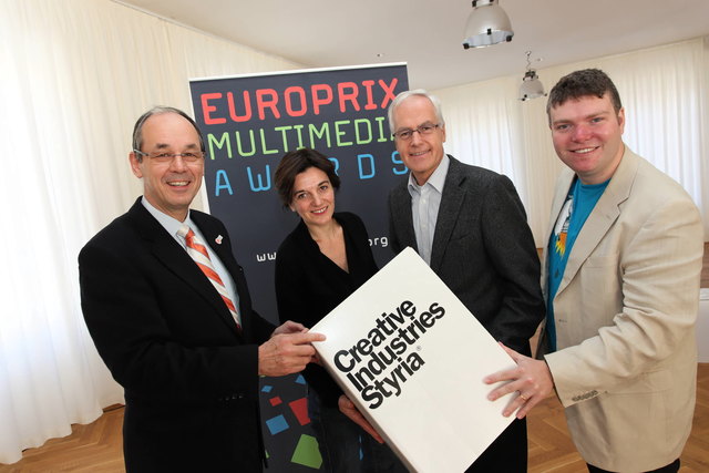 Prof. Bruck, Veronique Ficara, Stadtrat Gerhard Rüsch und Festivalpräsident Adam Montandon haben das Festival eröffnet. | Foto: doppelpunkt