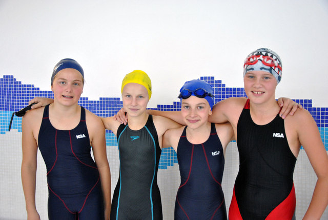 Die Nachwuchsschwimmerinnen des Tamsweger Turn- und Schwimmvereines waren mit vollem Eifer dabei.