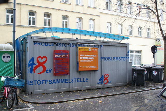 Die geschlossene Problemstoffsammelstelle wird im Laufe des Novembers von der MA 48 entfernt.