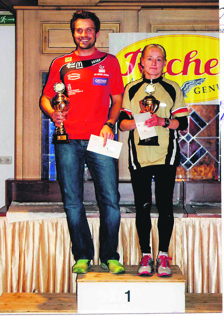 Die Gesamtsieger des Österr. Berglaufcups: Josef Kalousek (ASK Ortner Loosdorf) und Sigrun Kerschbaumer (LSV 1990 Kitzbühel). | Foto: privat