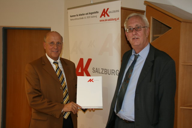 Vorsichtig optimistisch sind AK-Präsident Siegfried Pichler und Bezirksstellenleiter Othmar Praml.