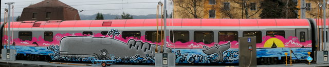 Grafitti oder Kunst am Zug???