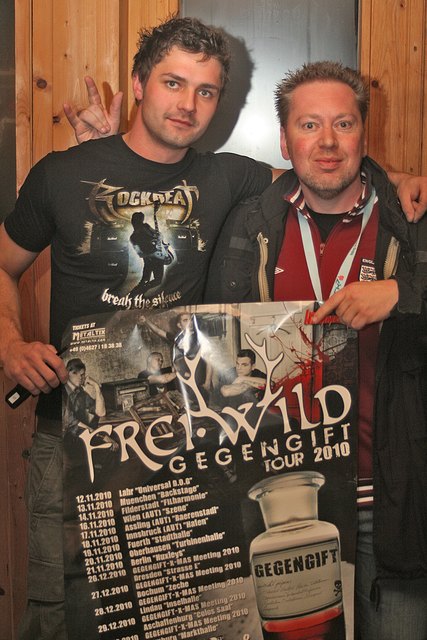 Die Organisatoren vom Verein Rockbeat - links Marco Kuenz und Gerhard Kuenz