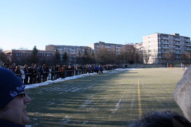 Rund 400 Zuschauer besuchten das Lokalderby