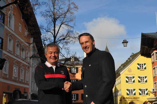 Top-Partner Bergbahn AG/K.S.C.: Vorstand Josef Burger und Präs. Michael Huber.