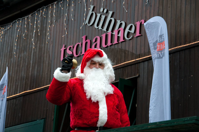 Natürlich durfte der Weihnachtsmann auch auf der Tschauner nicht fehlen. | Foto: Olivia Wimmer