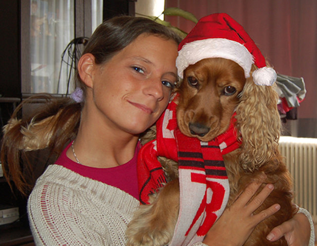 das liebste in meinem Leben , natürlich beschenkt das Christkind auch Tiere :)