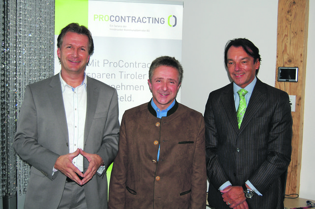 Roadshow-Veranstalter Peter Berger mit Kammervorstand Stefan Hetzenauer und Spartenvertreter Philipp Reisinger (v.li.). | Foto: Opperer