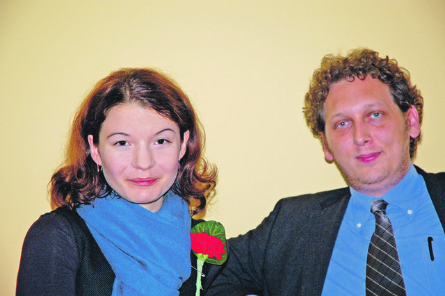 Frisch angelobt: Miriam Leitner und Christopher Maurer.