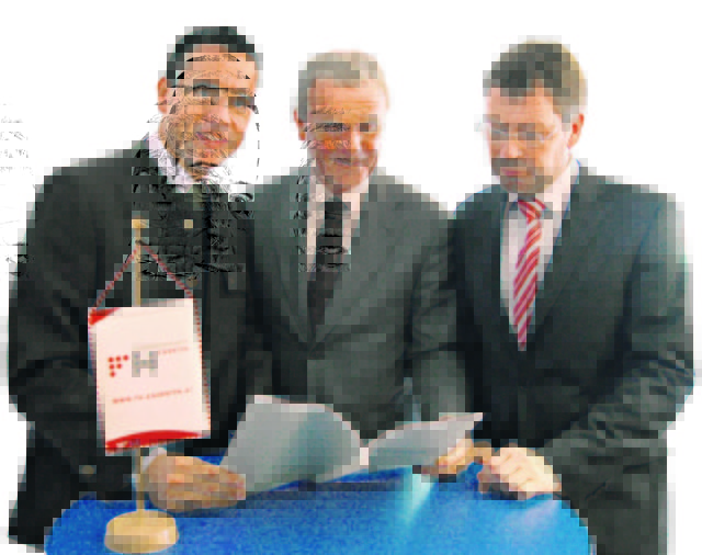 Uwe Scheuch, Jörg Freunschlag und Siegfried Spanz (v. li.)