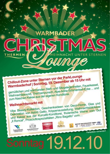 Einladung Warmbader ChristmasLounge