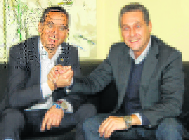 Heinz Christian Strache auf Kärnten-Besuch mit LH-Stv. Uwe Scheuch