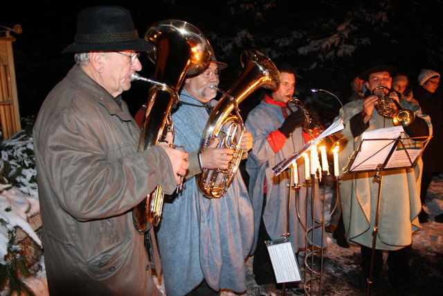 Die Blechbläsergruppe aus Bairisch Kölldorf umrahmte die Abschlussveranstaltung des Gleichenberger Advents mit traditionellen Weihnachtsliedern.