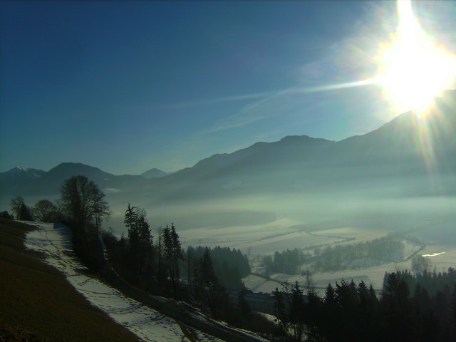 Auffahrt auf die Alm