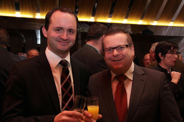 Mag. Peter Linser und von der Bankaustria Thomas Schultes