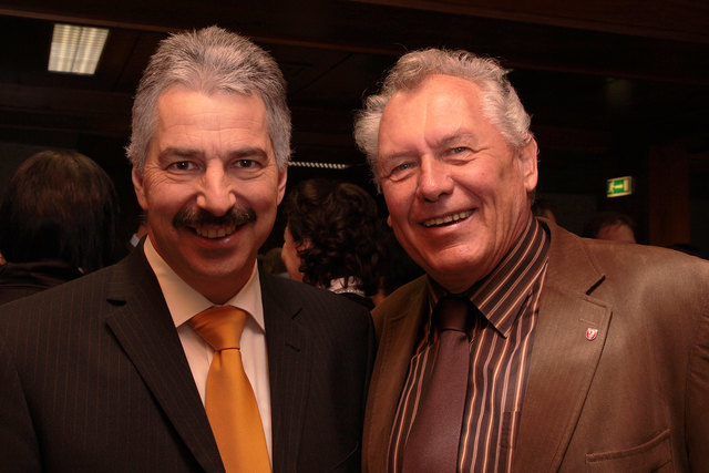 Bezirkshauptmann Raimund Waldner und Peter Jaritz