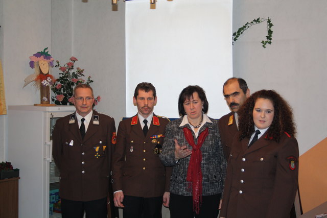V Kaiserainer Chr.,BI Pachler Karl, Fr.Bgm Günther Juliana, ABI Pachler Chr., VM Pachler Patricia