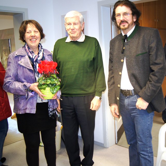 Thea Barth (Thiersee), Manfred Wirth (Brannenburg), Nikolaus Kurz (Schwoich)