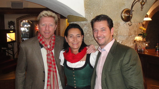 Boris Becker im Klosterbräu zu Gast.
