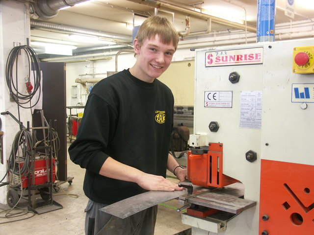 Lehrling Florian Stecher aus Landeck gefällt die Vielseitigkeit der Arbeit bei der Firma Z. A K.-Lüftungsanlagen & -technik