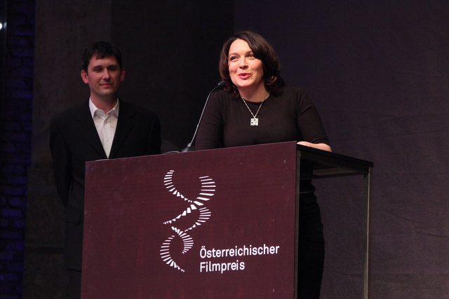 Barbara Romaner bekam den Preis für die Beste weibliche Darstellerin. | Foto: leadersnet.at/szene1/Schiffl