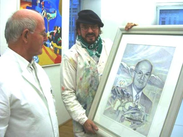 Nikloaus Kurz im Atelier