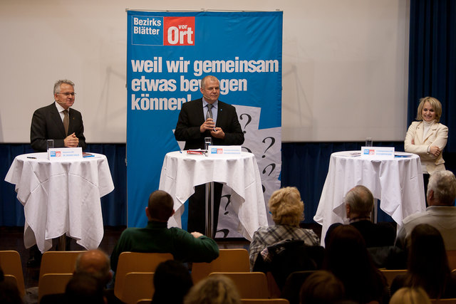 vor der Wahl standen die Chancen der beiden Kandidaten noch 50/50. Im Rahmen einer Podiumsdiskussion mit dem Chefredakteur der BB-Tirol, Sieghard Krabichler, versuchten beide noch einmal zu überzeugen.