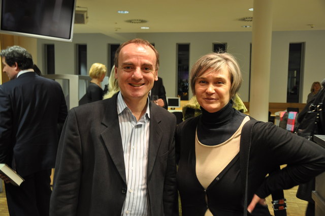 Christan Jahl und Alice Teufel, Leiterin des Wieser Verlags, freuten sich über die gelungene Buchpräsentation