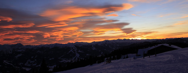 Sonnenuntergang am Rossbrand