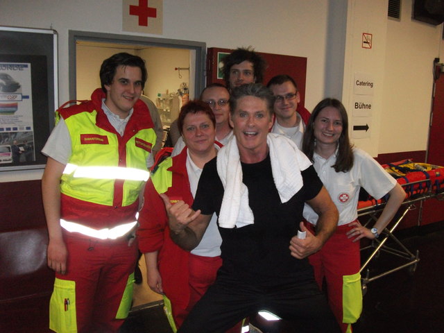 „The Hoff“ begeisterte auch die Rudolfsheimer Sanis. | Foto: Sameriterbund Wien