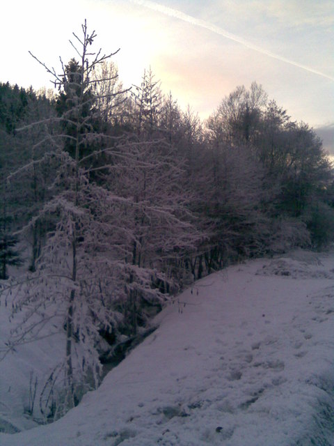 Winterlandschaft mit "Muttergottes Bachl"
