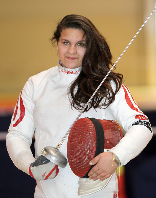 Die 16-jährige Völkermarkterin Laura Puchacher war bei der Kadetten Fecht-EM in Klagenfurt im österreichischen Teamaufgebot. Mit dem Abschneiden ist sie persönlich nicht ganz zufrieden. Im Einzelbewerb belegte sie Platz 52 | Foto: Kuess