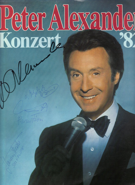 Autogramm von Peter Alexander, gesammelt von Sylvia in Wiesbaden (Rhein-Main-Halle), Februar 1982