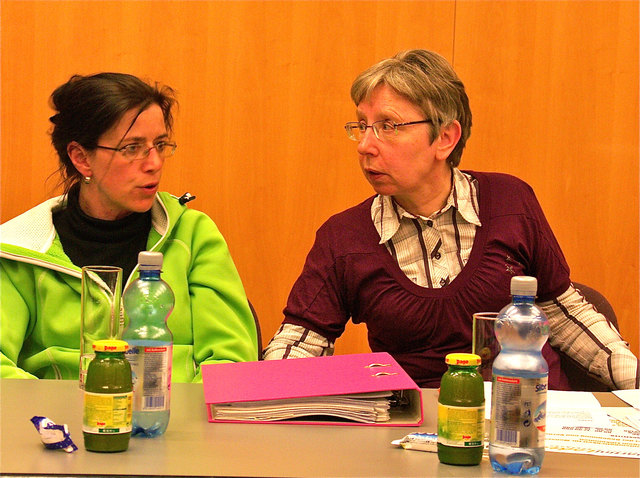 GF Petra Widmann (li) und Obfrau Sr. Judit Nötstaller