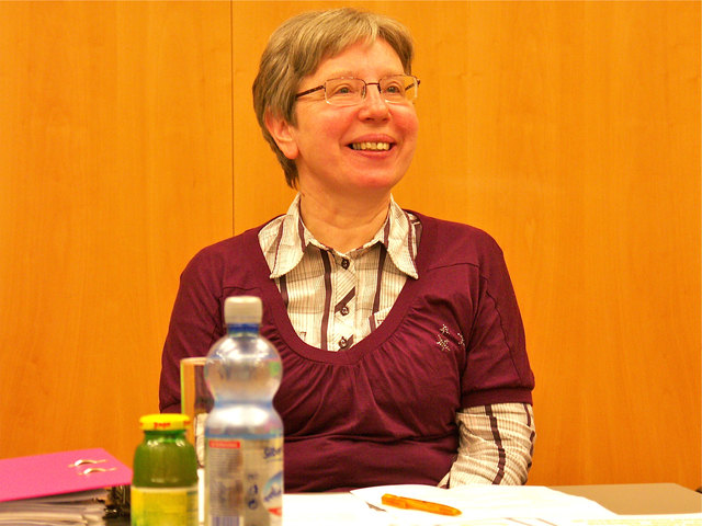 Sr. Judit Nötstaller  - das war ihre erste Jahreshautpversammlung als Obfrau des Vereins „Martiniladen"