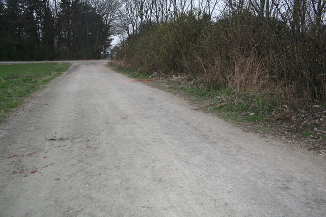 Auf diesem Feldweg nahm das Verhängnis seinen Lauf.