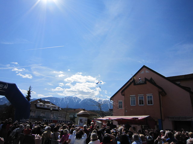 Thomas im Anflug
