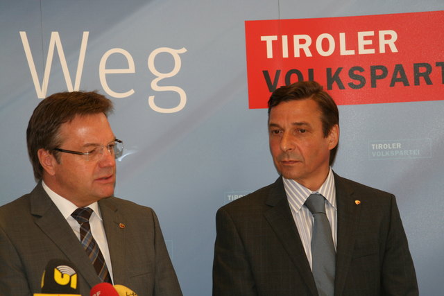 Günther Platter und sein neuer ÖVP-Hauptgeschäftsführer Martin Malaun