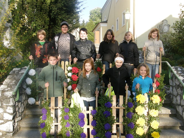 Paul, Gernot, Fabian, Franziska, Johanna, Ida, Maximilian, Rosa, Paulina und Laura