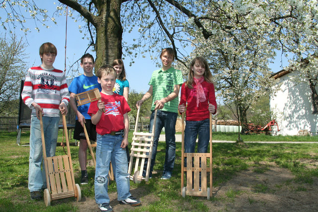 Ein Teil der Mödringer Ratscher: Markus, Dominik, Niklas, Sandra, Florian, Sophie