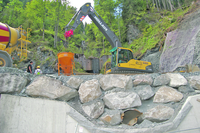 Die Arbeiten am Gänsbach in Kitzbühel werden viel früher als geplant abgeschlossen.