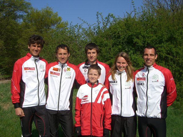 Kerschbaumer (2.v.l.) & Co starteten in Schweden