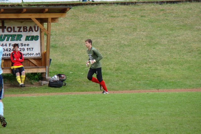 die kürzeste Aufwärmphase aller Zeiten für Patrick, unserem zweiten Goalie